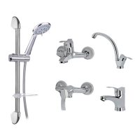 ست شیرآلات طراوش مدل نگین به همراه علم یونیکا زانوسی