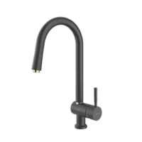 شیر ظرفشویی شاوری موناکو پلاس مشکی طلایی شودر