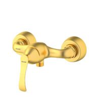 شیر توالت کلاسیک طلایی مات شودر