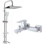 شیر دوش طراوش مدل فلت زمرد به همراه علم یونیکا فلت