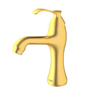 شیر روشویی ثابت مدل کلاسیک طلایی مات