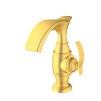 شیر روشویی گلوریس طلایی مات شودر