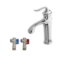 شیر روشویی طراوش مدل لاروس به همراه شیر پیسوار ریابی