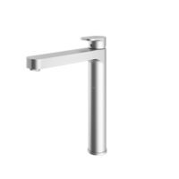 شیر روشویی پایه بلند تاین کروم مات شودر