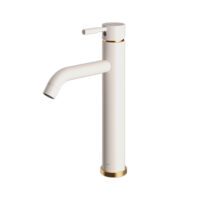 شیر روشویی پایه بلند مارینو شیری طلایی شودر