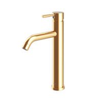 شیر روشویی پایه بلند مارینو طلایی شودر