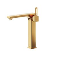 شیر روشویی پایه بلند میشل طلایی شودر