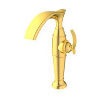 شیر روشویی پایه بلند گلوریس طلایی شودر