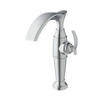 شیر روشویی پایه بلند گلوریس کروم شودر