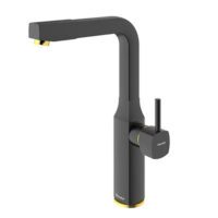 شیر ظرفشویی یونیک مشکی طلایی شودر