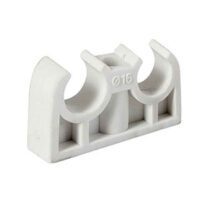 بست زوج سفید20mm آذین و نیوپایپ