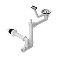 سیفون سینک فانتزی یک لگنه محک با سرریز سینی