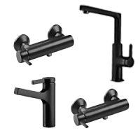 ست شیرآلات آوا مشکی KWC