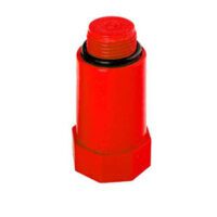 در پوش پایه بلند پلاستیکی قرمز ۱/۲ نیوپایپ