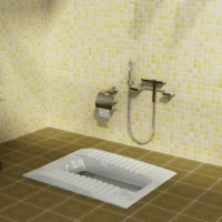 ویژگی‌های مهم سنگ توالت زمینی: آبریز باز، آبریز بسته و طراحی ریم‌لس