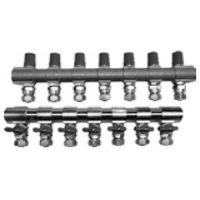 کلکتور رفت ترموستاتیک و کلکتور برگشت همراه با والو (۱/۲×۱)7b تیپ کوپلی نیوپایپ