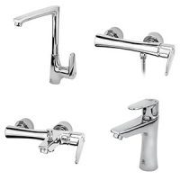 ست شیرآلات باران کروم قهرمان