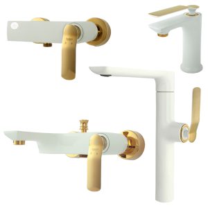 ست شیرآلات آوات شیری طلایی راسان