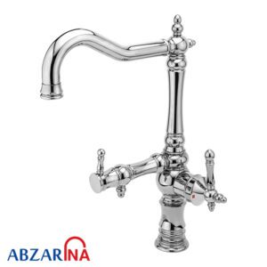 شیر ظرفشویی دومنظوره نگین کروم قهرمان