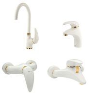 ست شیرآلات سنیور شیری طلایی شودر