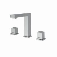 شیر روشویی سه تیکه اروپا کروم مات شودر