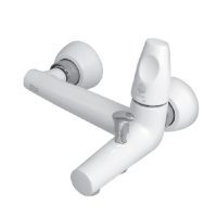 شیر دوش سفید کروم ماهور شیبه