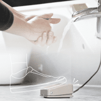 شیر روشویی پدالی تجربه بهداشتی هوشمند