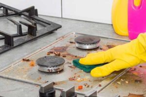 تمیز کردن اجاق گاز