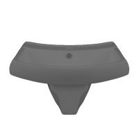 روشویی نیم پایه چینی مروارید مدل کاتیا طوسی مات