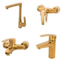 ست شیرآلات بهادر طلایی مات قهرمان