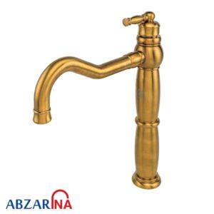 شیر ظرفشویی آنتیک طلایی مات قهرمان