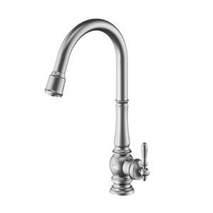 شیر آشپزخانه شاوری مدل بیزانس کروم مات