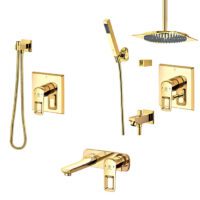 ست شیرآلات توکار رویال طلایی قهرمان