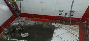 تخریب توالت زمینی
