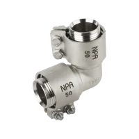 زانو ۹۰درجه کلمپی ۶۳*۶۳ نیوپایپ