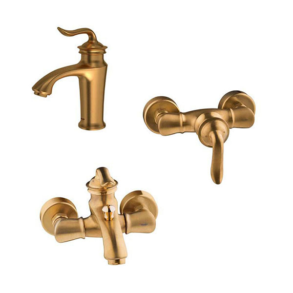 شیرآلات شودر مدل لوکا طلایی مات