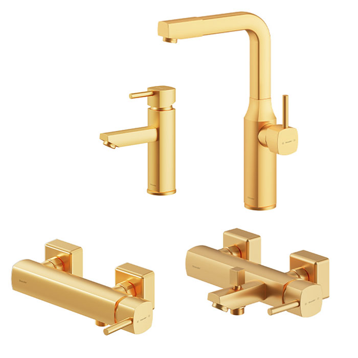 شیرآلات شودر مدل یونیک طلا مات