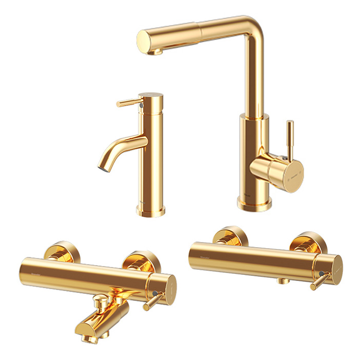 شیرآلات شودر مدل مارینو طلایی