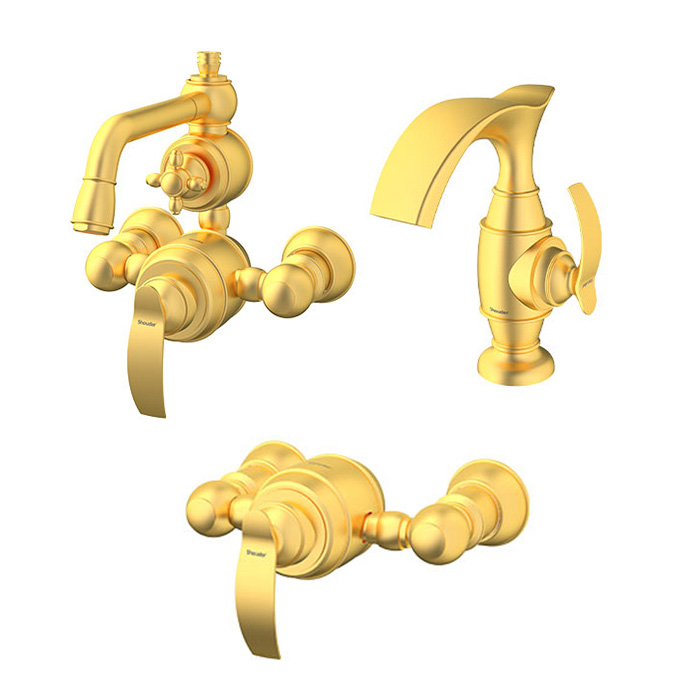 شیرآلات شودر مدل گلوریس طلا مات