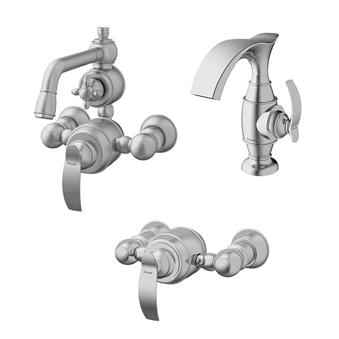 شیرآلات شودر مدل گلوریس کروم