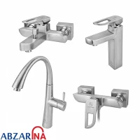 ست شیرآلات موج کروم مات قهرمان