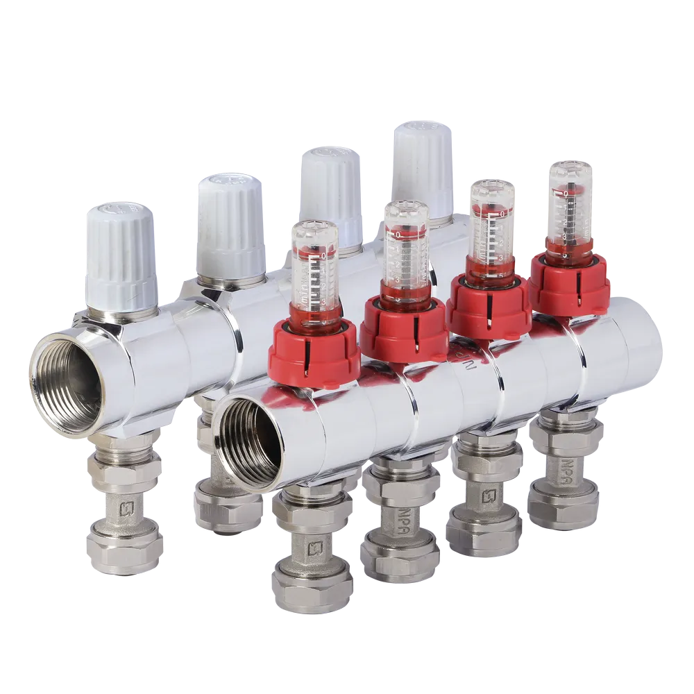 کلکتور ترموستاتیک رفت و برگشت فلومتردار کوپلی ( ۱″*۱۶)(5b) نیوپایپ