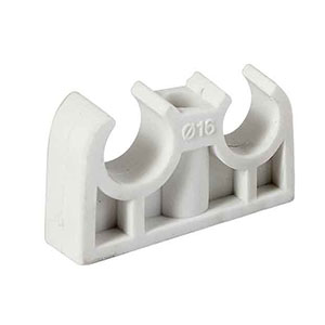 بست زوج سفید20mm آذین و نیوپایپ