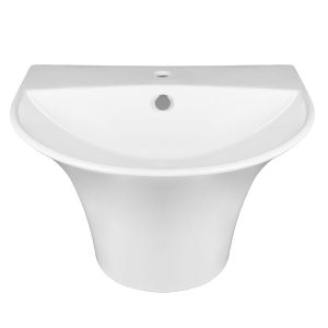 روشویی چینی مروارید مدل سیلویا (پایه سر خود)