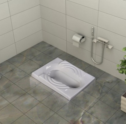 توالت زمینی چینی گلسار