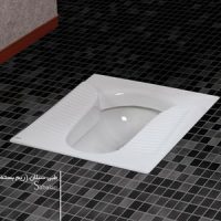 توالت زمینی چینی کسری مدل سبلان