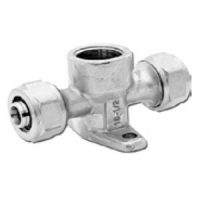 سه راهی صفحه دار توپیچ کوپلی ۱۶×۱/۲×۱۶ نیوپایپ