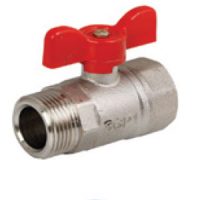 شیر روپیچ توپیچ دسته پروانه ای (رزوه کوتاه) ۱/۲ نیوپایپ