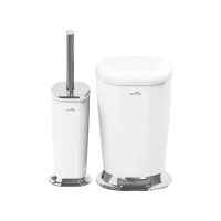 برس توالت و سطل پدالی ایمن آب