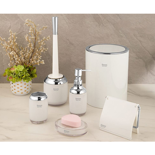 ست بهداشتی رمانتیک سفید کروم لیمون